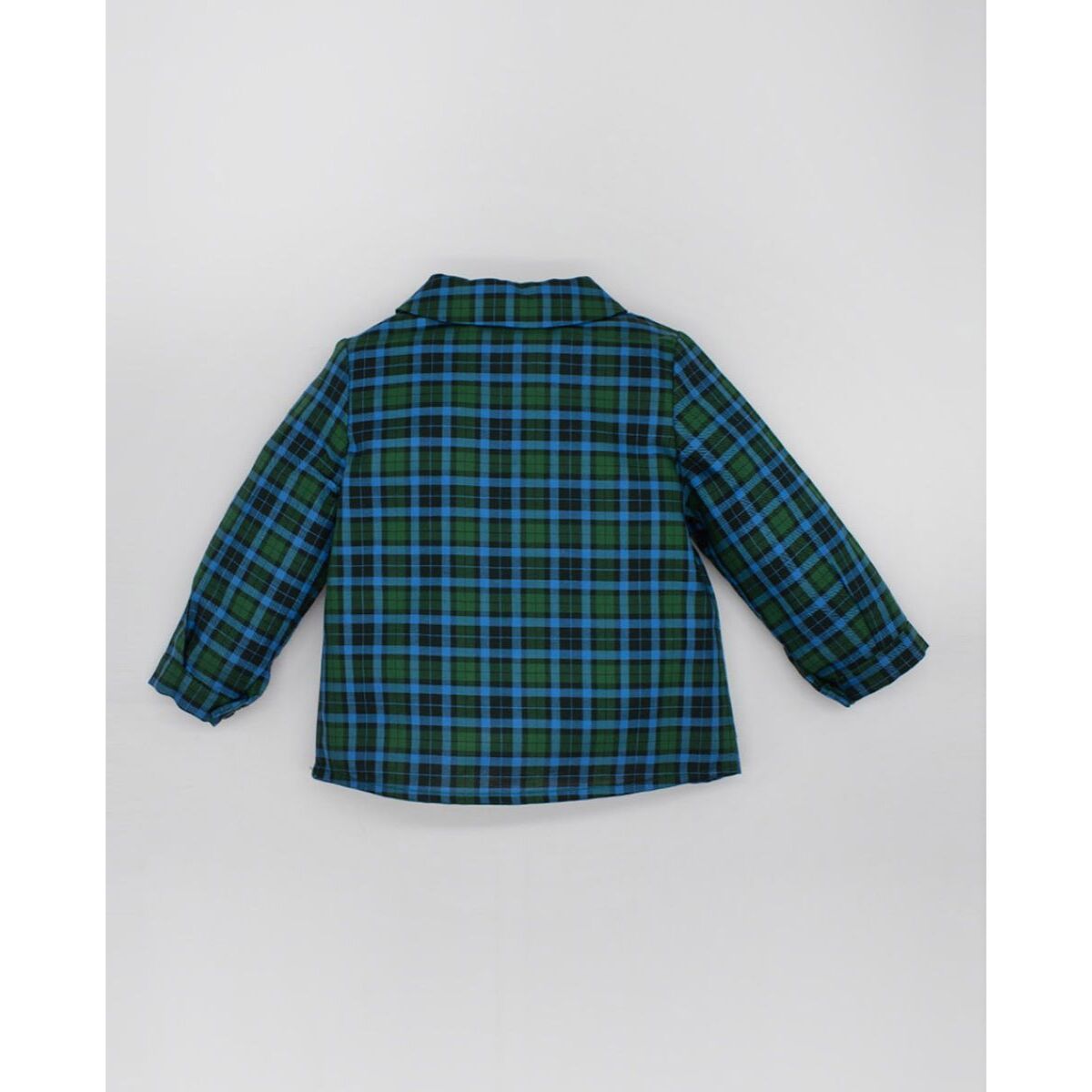 CAMISA CUADROS AZUL Y VERDE