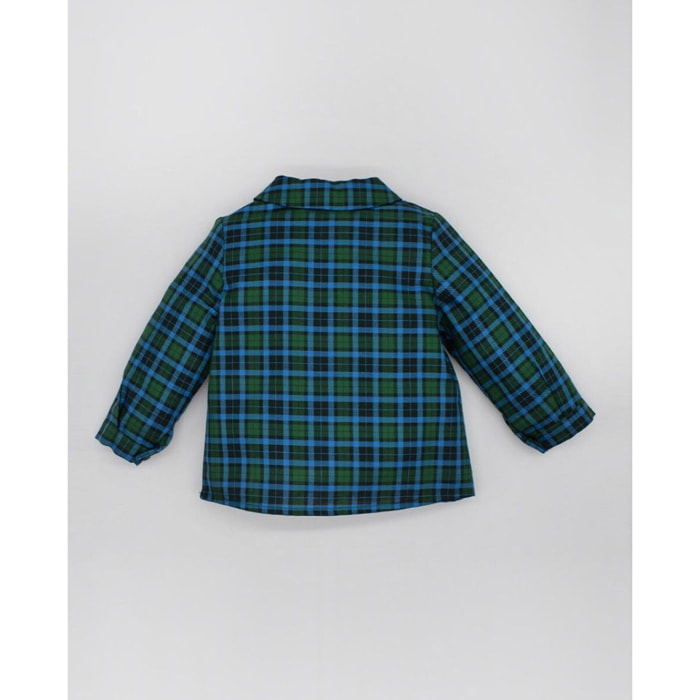 CAMISA CUADROS AZUL Y VERDE