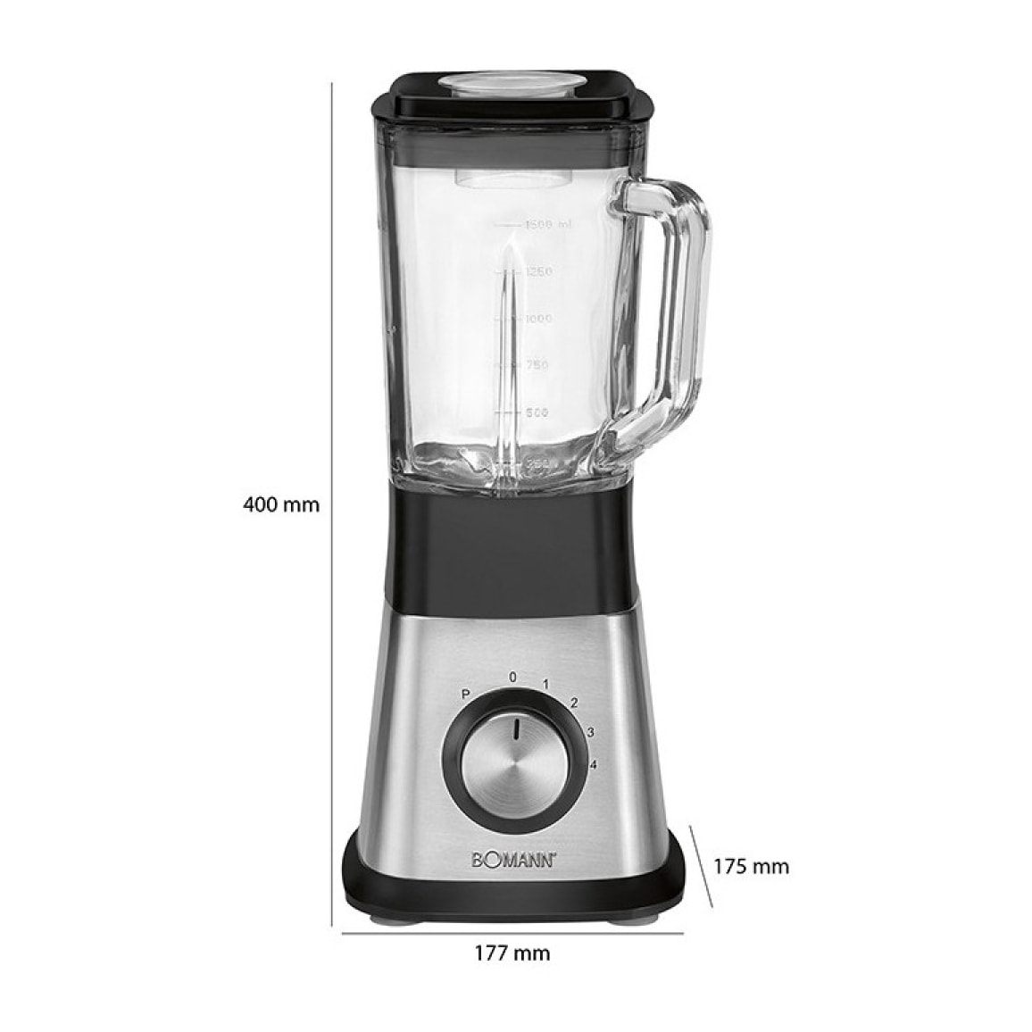 Blender Mixeur universel 1,5L 650W Bomann UM 1374 CB