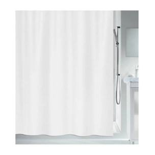 Spirella Rideau de douche Polyester PRIMOBIO ACTIVE 180x200cm Blanc