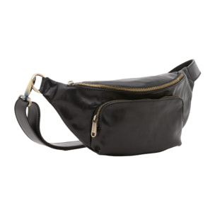 Marsupio  da uomo In Vera pelle Made in Italy 37x16,5x10 cm