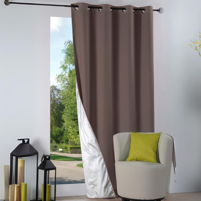 Rideau thermique été - Taupe