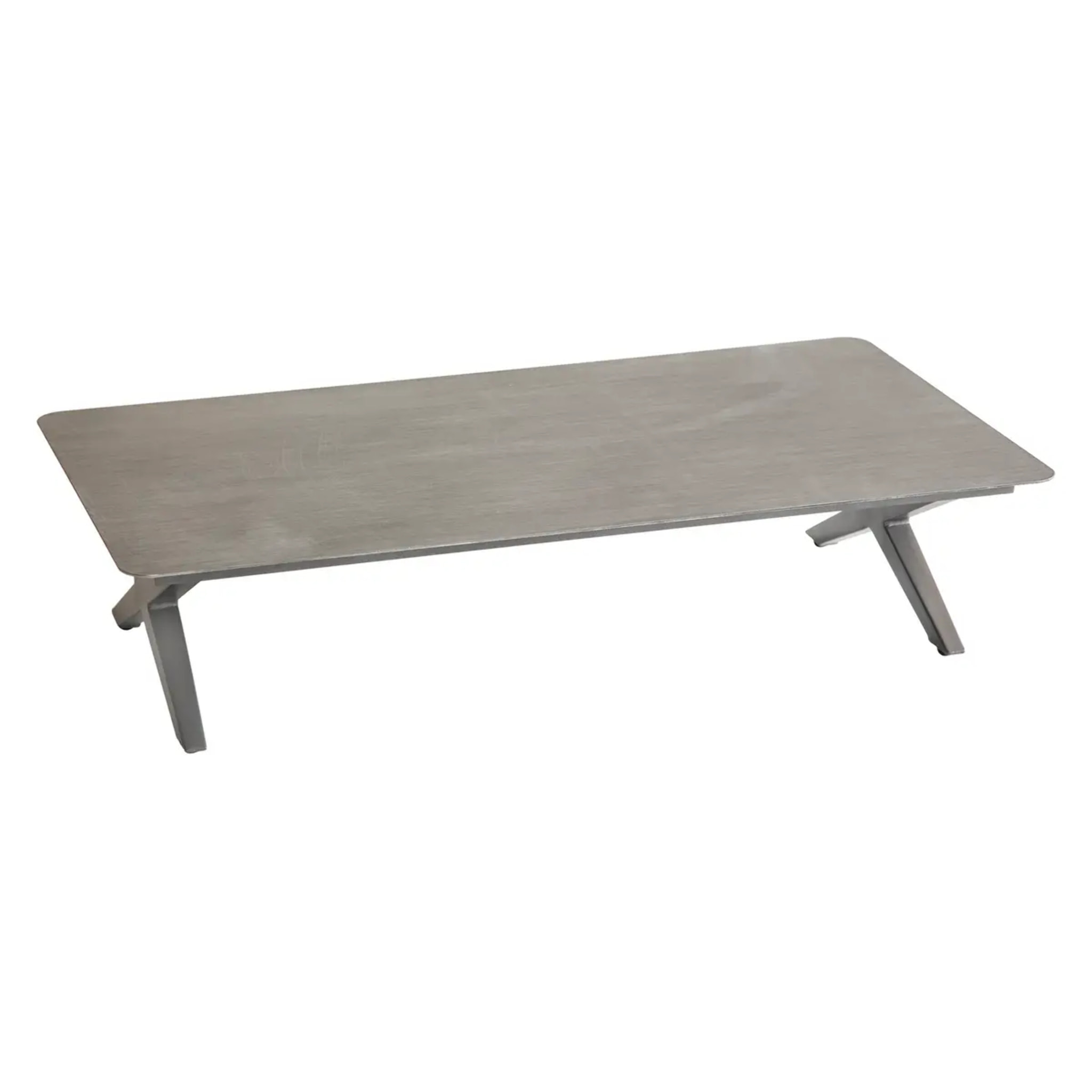 Table basse de jardin rectangulaire Embruns Effet bois macadamia