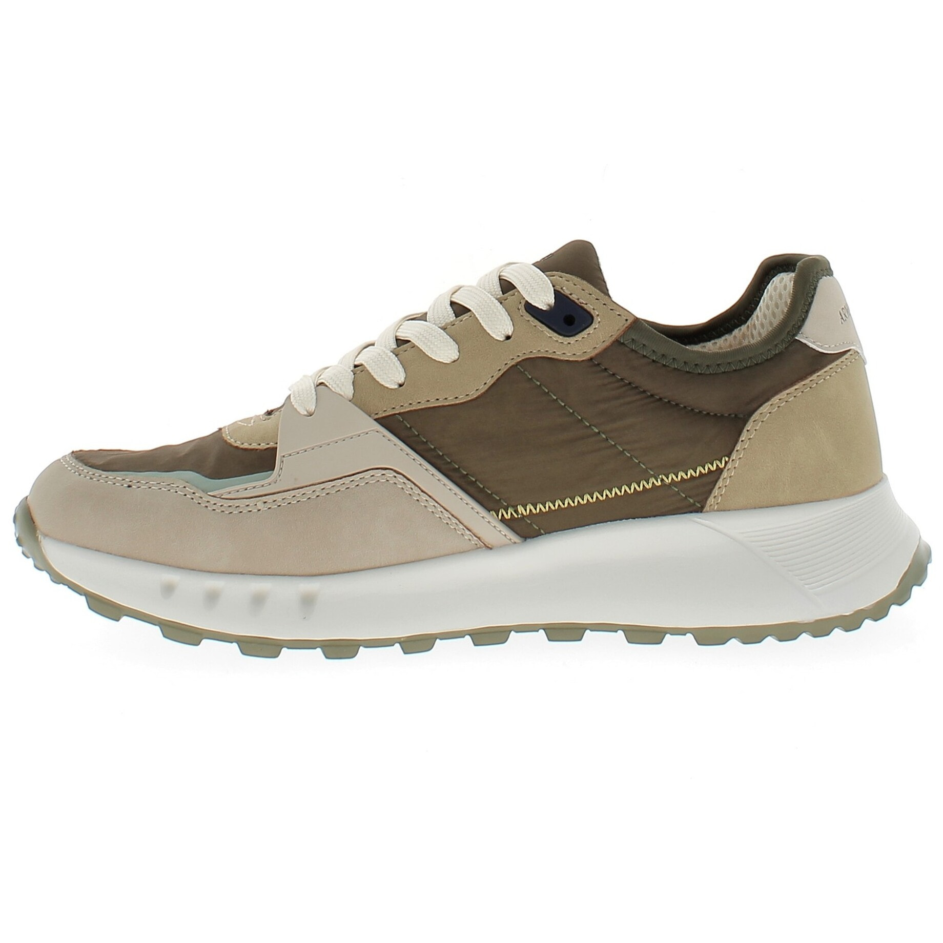 Armata di Mare Scarpe Uomo Sneakers Casual Stringate con Soletta Rimovibile in Memory Foam AMU 1D929 Khaki