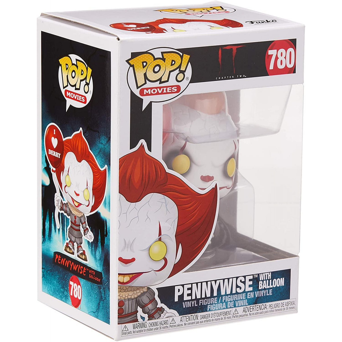 It Chapter 2 Funko Pop Film Vinile Figura Pennywise Con Palloncino 9 cm