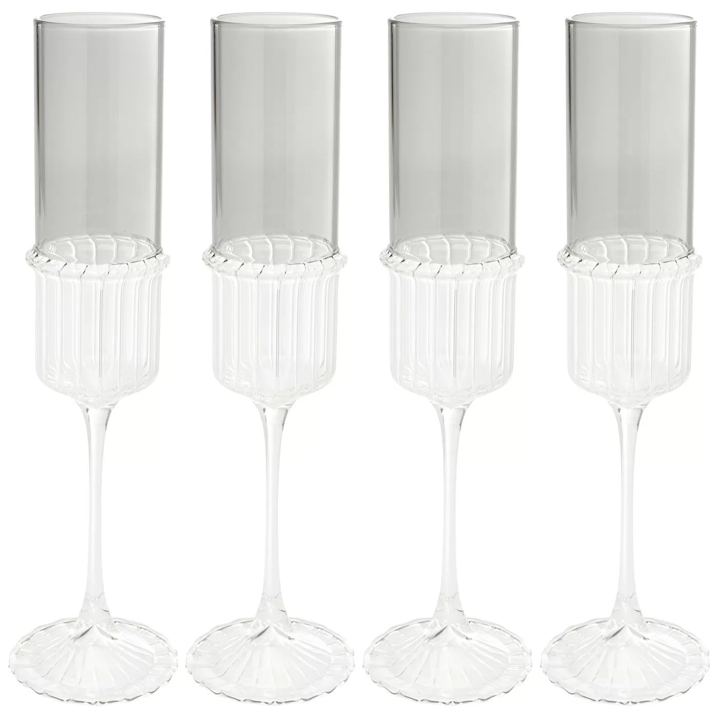 Flûtes à champagne Noelle set de 4 Kare Design