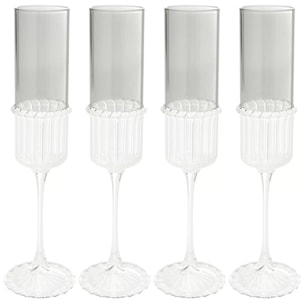 Flûtes à champagne Noelle set de 4 Kare Design