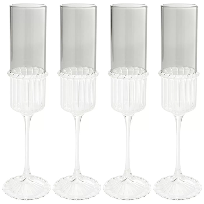 Flûtes à champagne Noelle set de 4 Kare Design