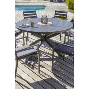PELOSA - Table de jardin 8 places en aluminium