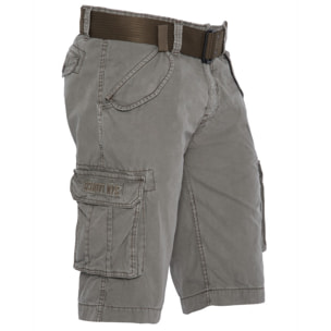 BERMUDA ARMY MULTIPOCKET CON CINTURA SCHOTT KHAKI