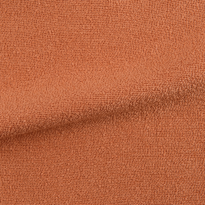 Rideau uni texturé  - Effet bouclé - Orange