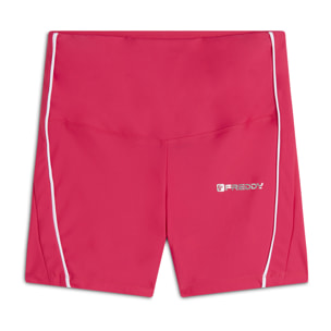 Leggings shorts Vita Alta con bordature a contrasto