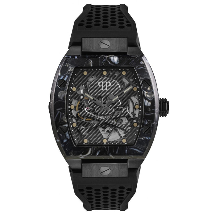 Orologio Philipp Plein THE SKELETON Silicone Nero