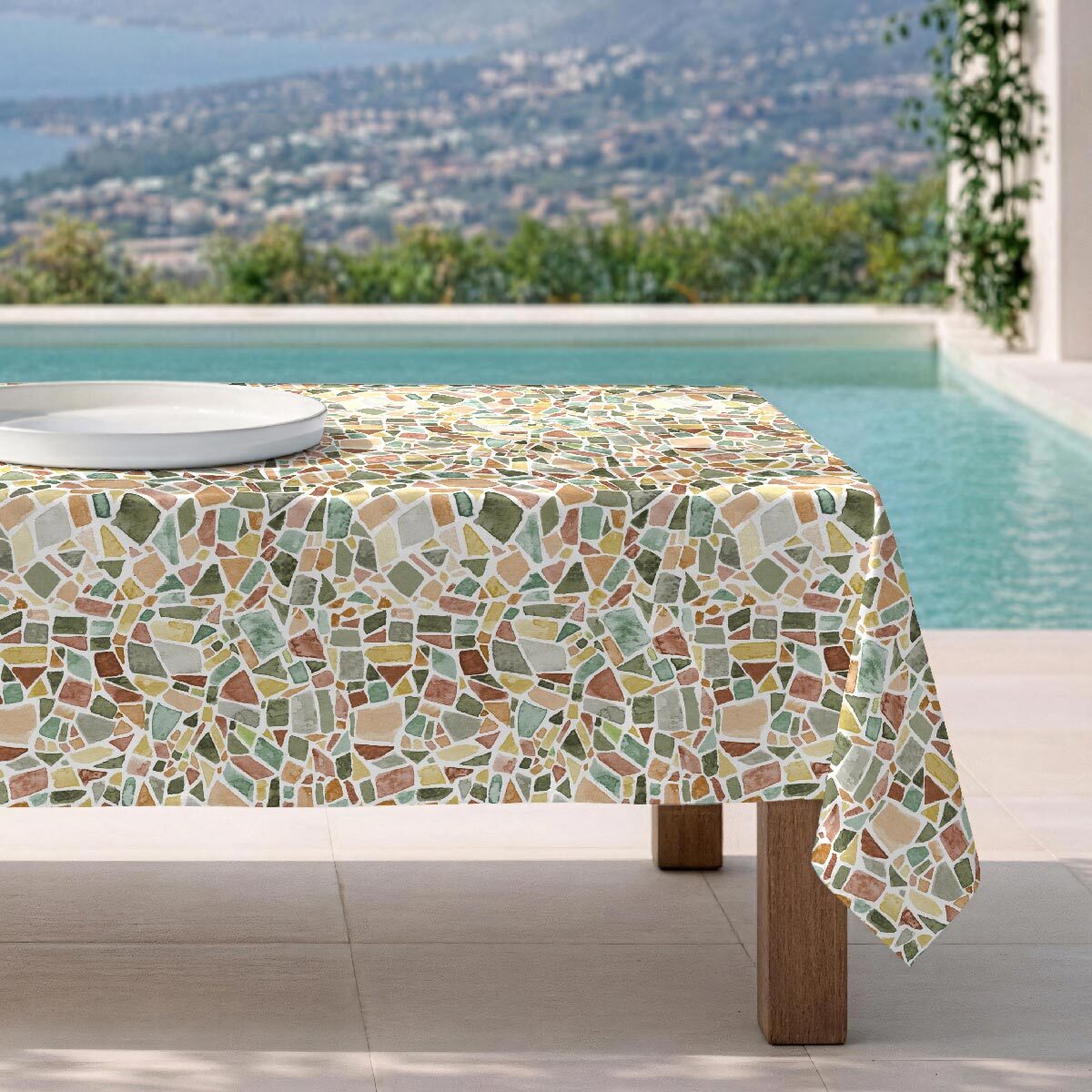 Nappe anti-taches Aruba - 100% coton -