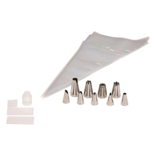 Lot de 30 poches à douille triangulaire transparent