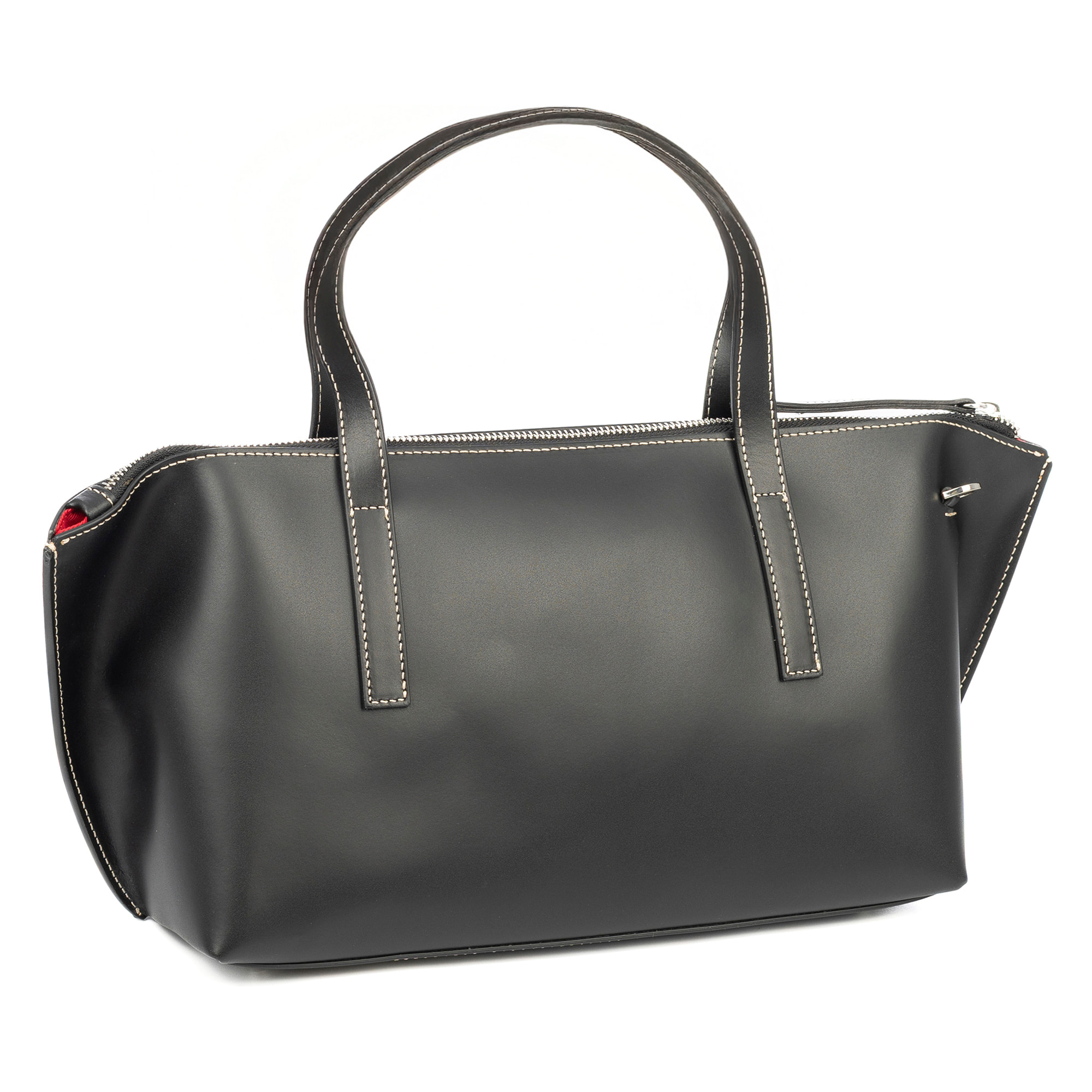 Badalucco borsa a spalla donna. Pelle autentica Ruga.