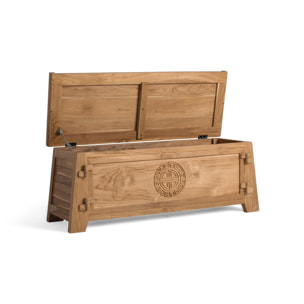 Baúle de Madera de Teca 114 Cm Estilo Colonial Oriental