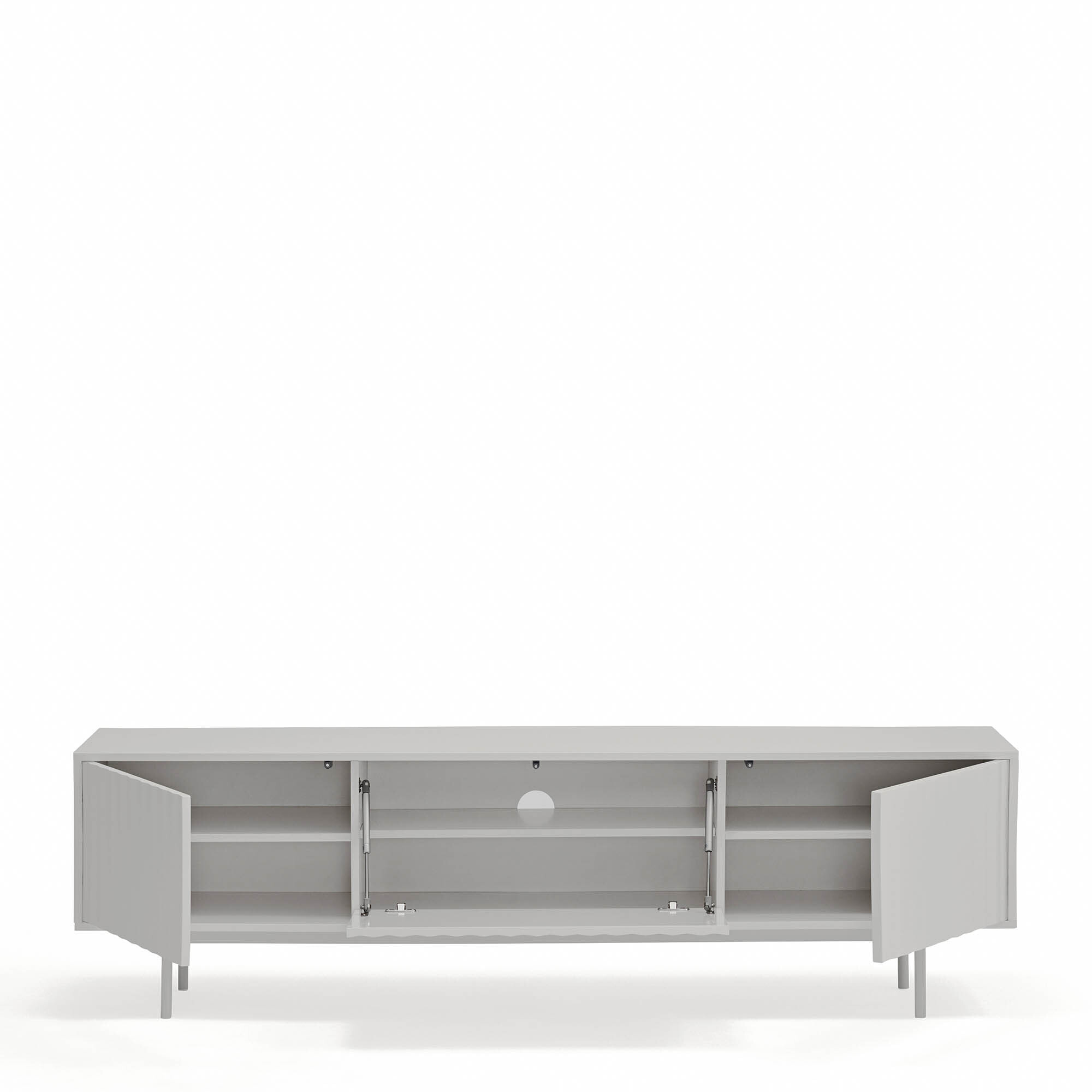 Mueble de televisión Sierra 3 puertas gris claro