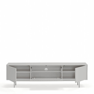 Mueble de televisión Sierra 3 puertas gris claro