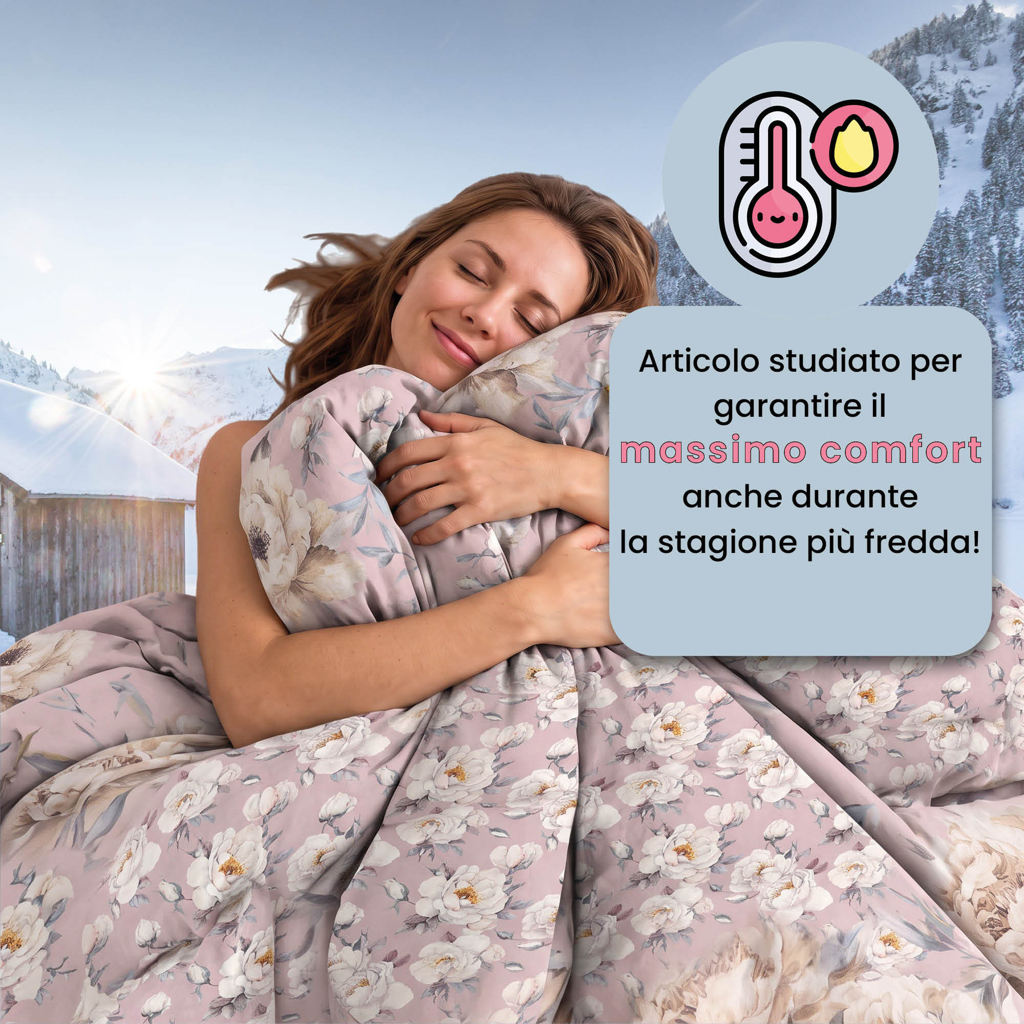 TRAPUNTA INVERNALE INFINITY - 300gr - 100% Microfibra - Made in Italy