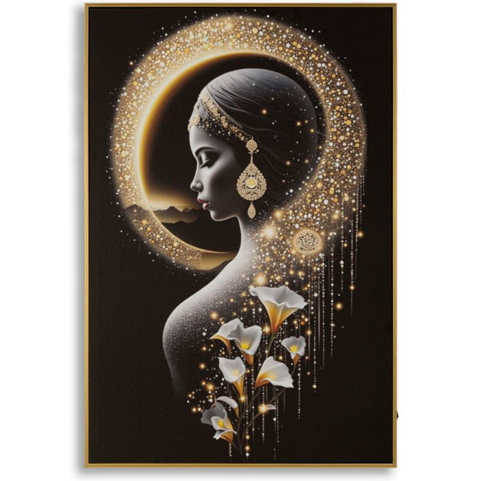 STAMPA C/LED SU TELA LACCATA C/CORNICE INDA CM 60X3,5
X90