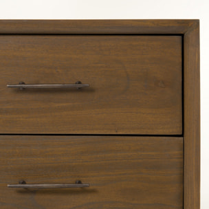LAURE - Commode 4 tiroirs bois Mindi