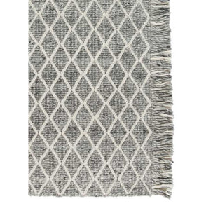 Tapis salon et chambre fait main en laine motif scandinave