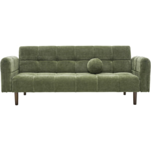 Canapé convertible 3 places en tissu chenille - PAVIA