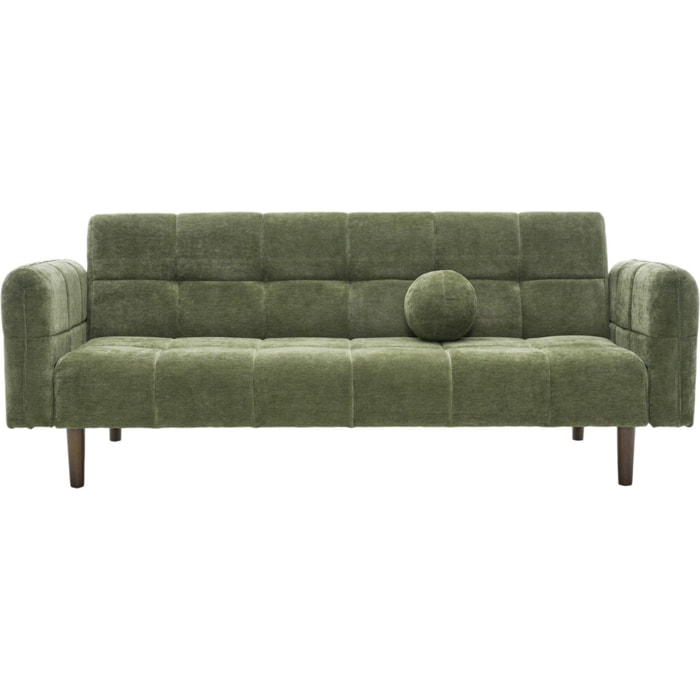 Canapé convertible 3 places en tissu chenille - PAVIA