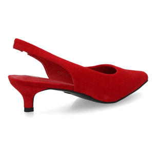 Zapato mujer slingback tacón bajo elegante