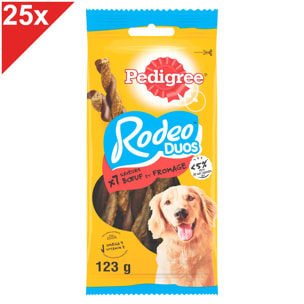 PEDIGREE Rodeo Duos Récompenses boeuf & fromage 175 Friandises pour chien 25x7