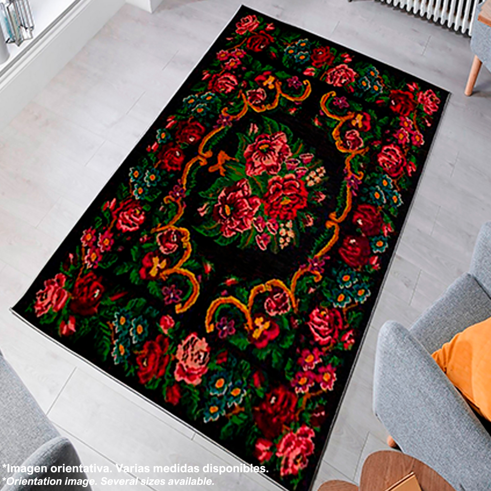 Alfombra de Poliester estampada 80 x 120cm