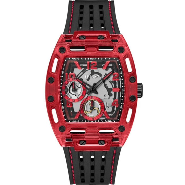 Reloj Guess GW0499G4 Hombre Analogico Cuarzo con Correa de Silicona