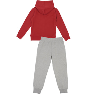 Tuta da bambina con cappuccio e full zip College