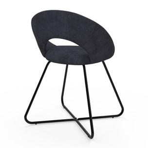 Chaises Malone en velours