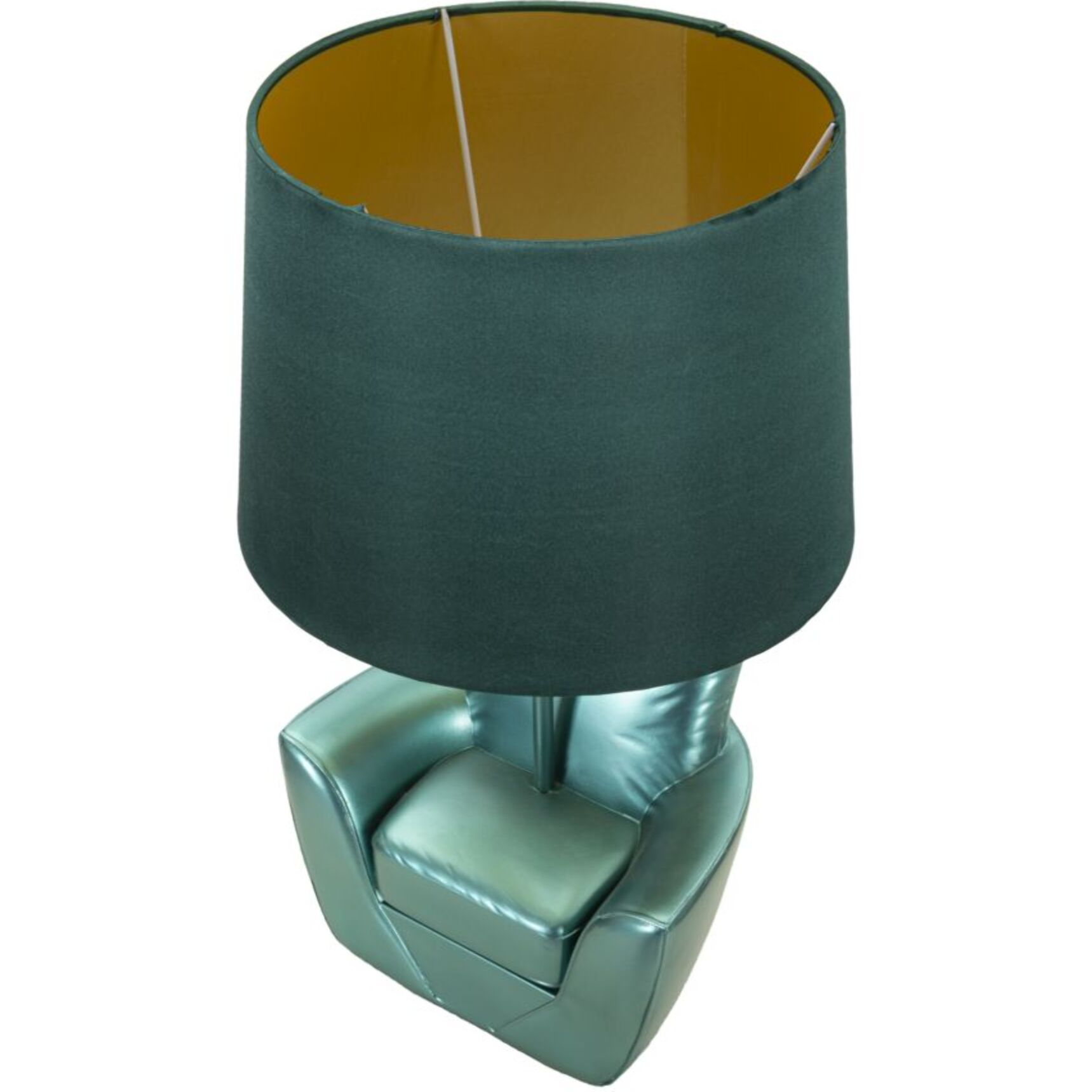 LAMPADA DA COMODINO MIDCENTURY TURCHESE CM Ø 26X43