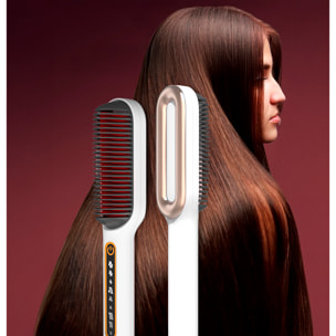 Spazzola lisciatrice per capelli da 50W. 9 livelli di calore da 120°C a 210°C.