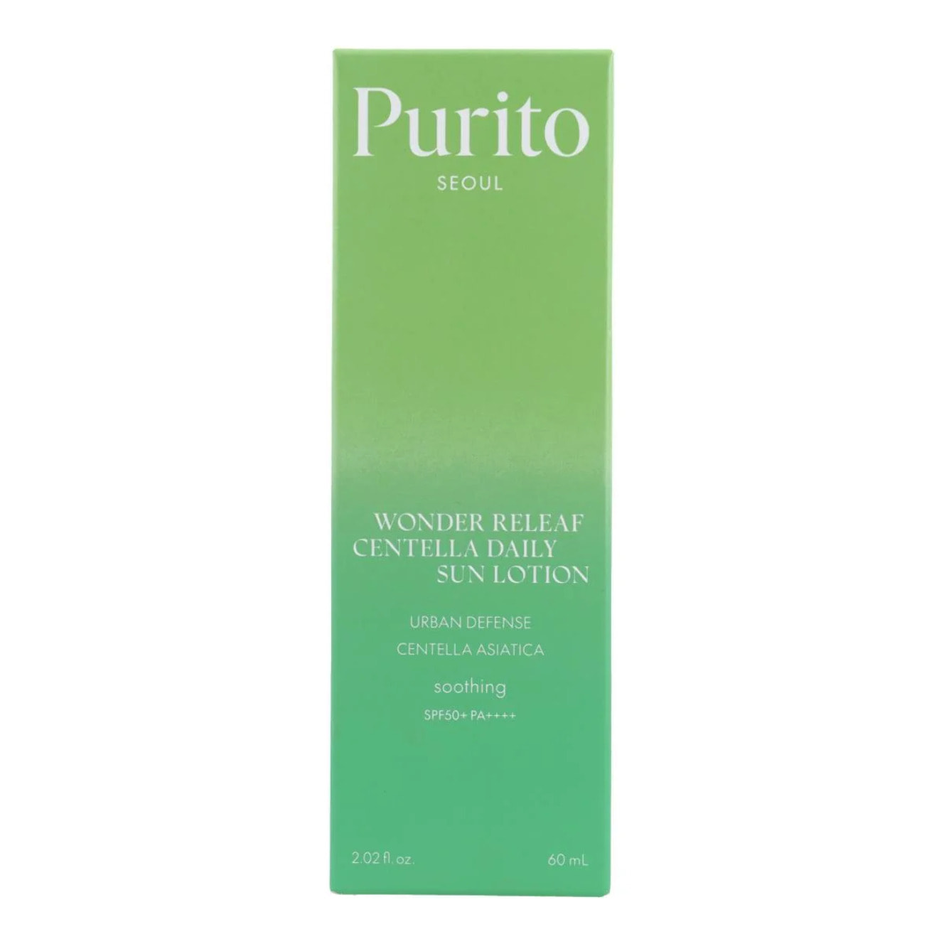 Protector solar Wonder Releaf Centella Daily Sun Lotion SPF50+ PA++++ Purito Seoul 60 ml