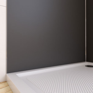 Panneau Mural Finition Aluminium Gris 90 x 210 cm - WALL'IT GRIS