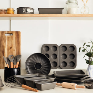 Set de 3 Moldes para tartas en Acero al carbono Baking LOVERS Bergner