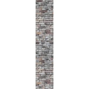 Papier peint intissé pré-encollé - BRIQUES GRISES - 1 rouleau
