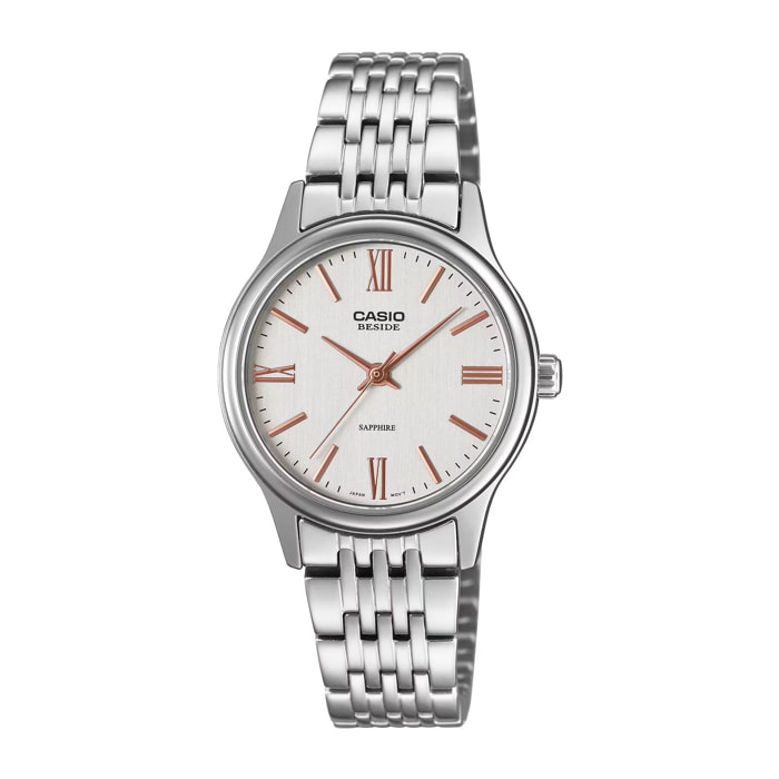 Reloj Casio BLS-100D-7A Mujer Analogico Cuarzo con Correa de Acero inoxidable