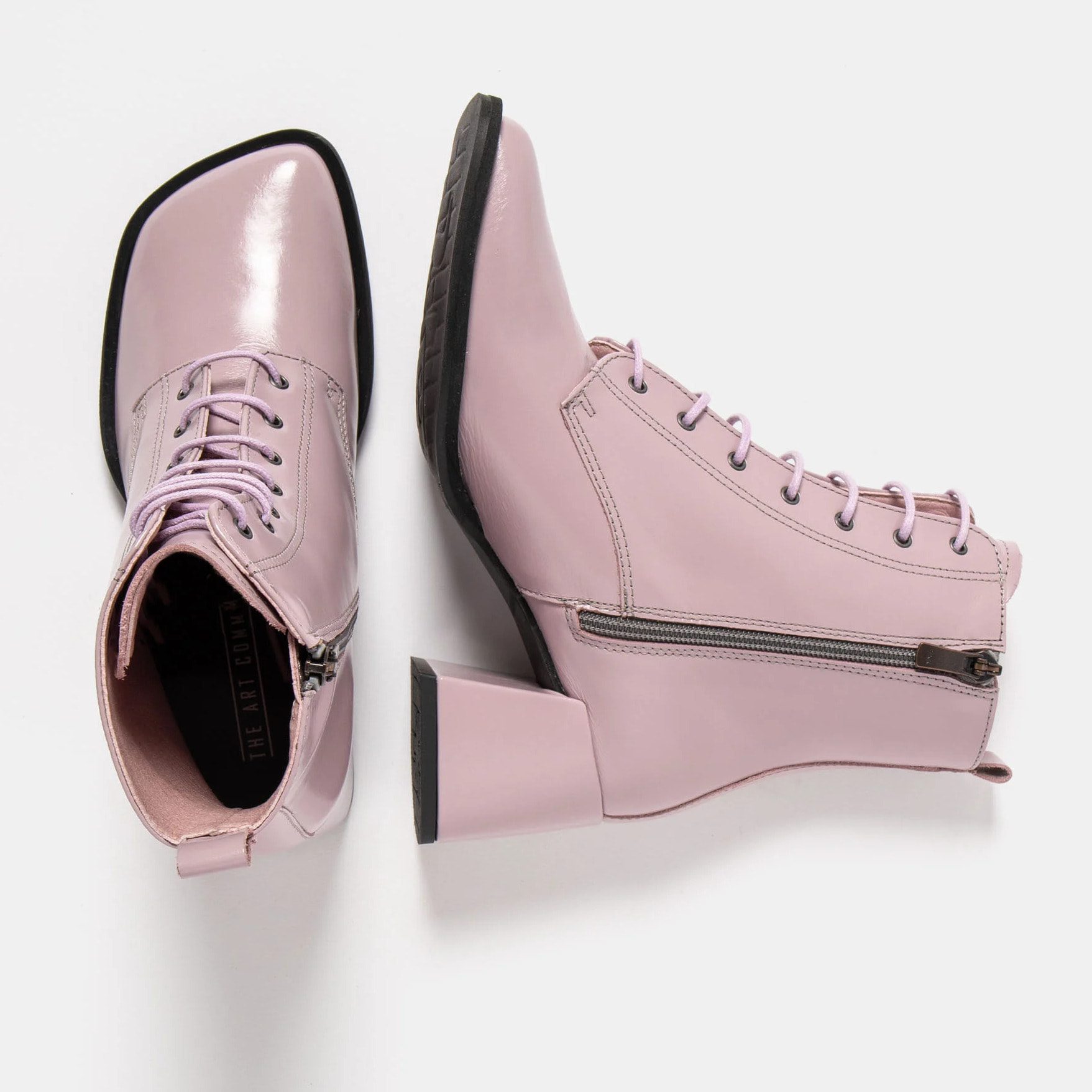 Botines 1738 NAPPA SHINNY MALVA/ VERONA color Malva