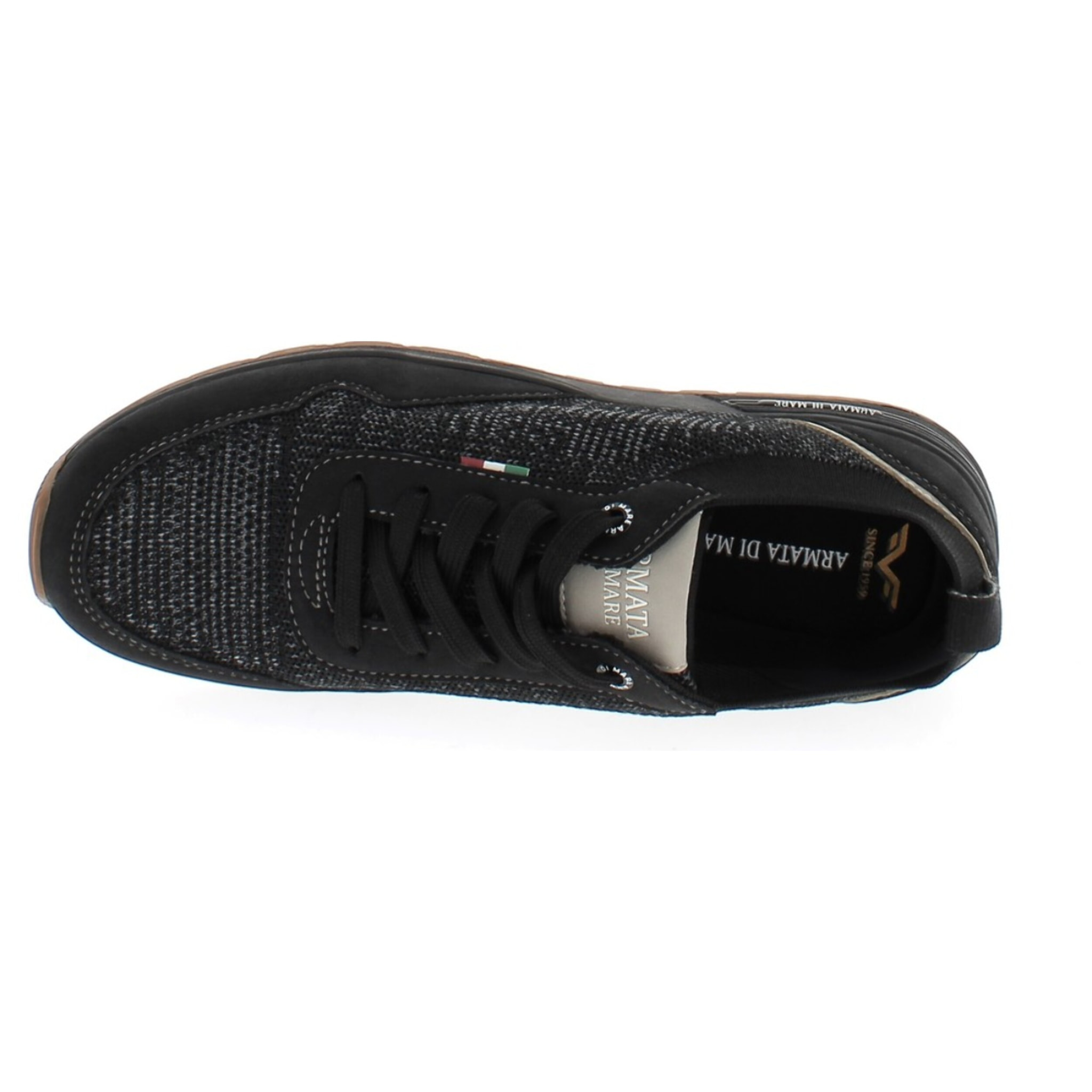 Armata di Mare Scarpe Uomo Sneakers Casual Stringate con Soletta Rimovibile in Memory Foam AMU S25L700 Black