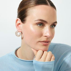 Pendientes Elhan acabado oro rosa 18k