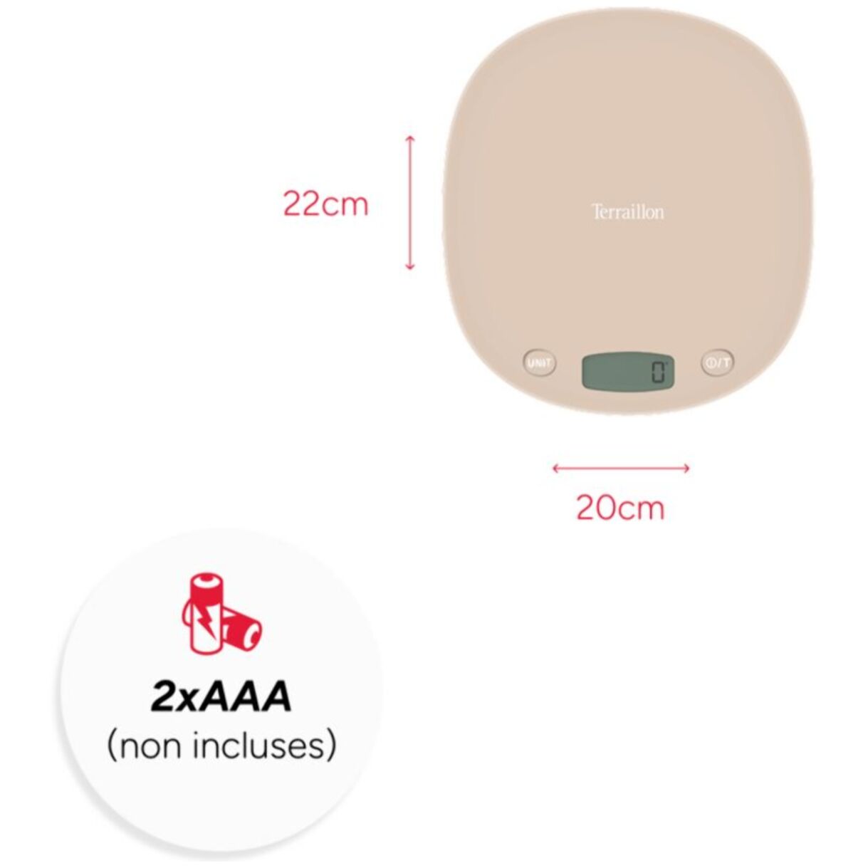 Balance de cuisine TERRAILLON MACARON ONE CARAMEL 15282