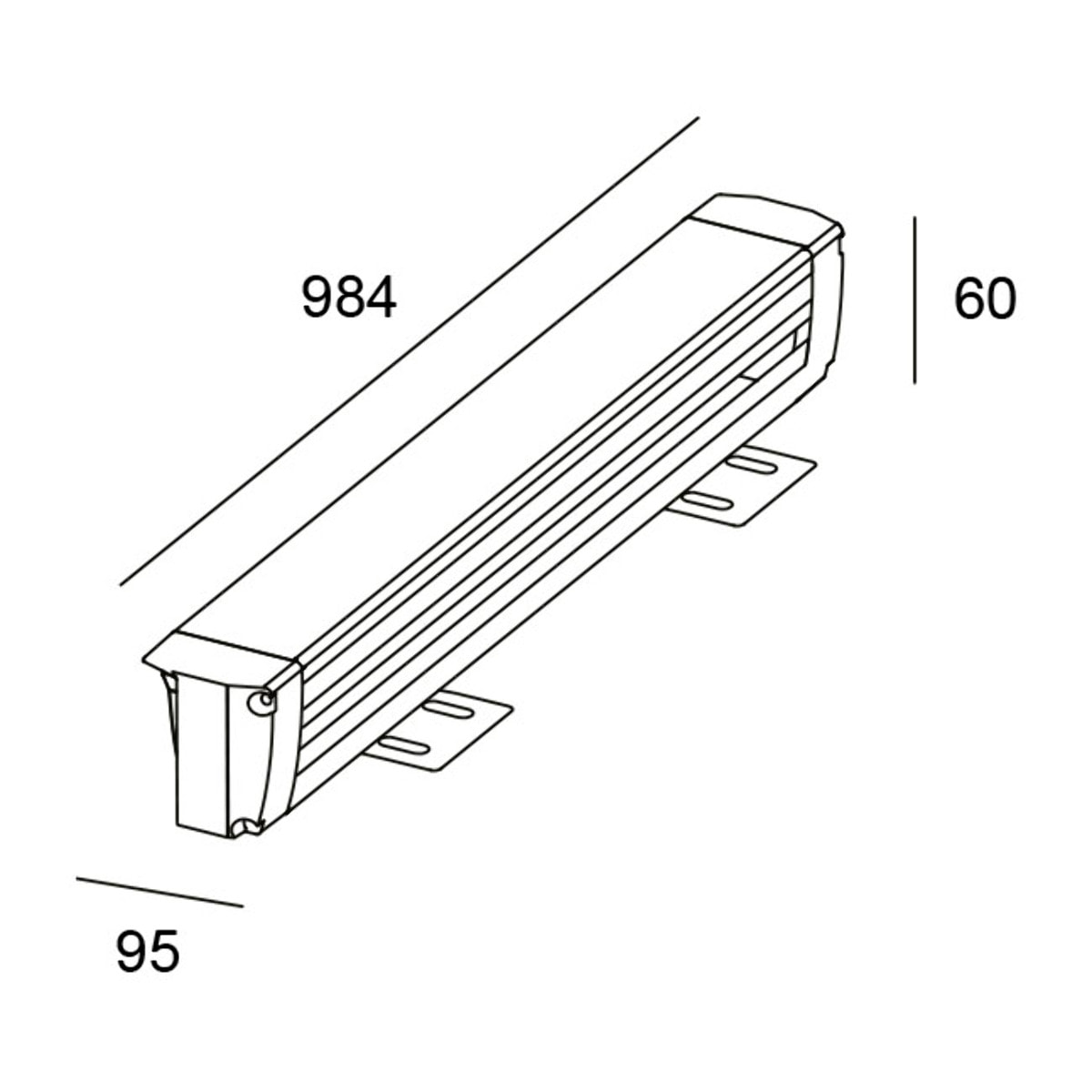 LEDS C4 Convertt Surface | Sistema Lineal Exterior | Para iluminar hacia arriba | Luz LED Blanco Neutro 4000K | Aluminio Anodizado