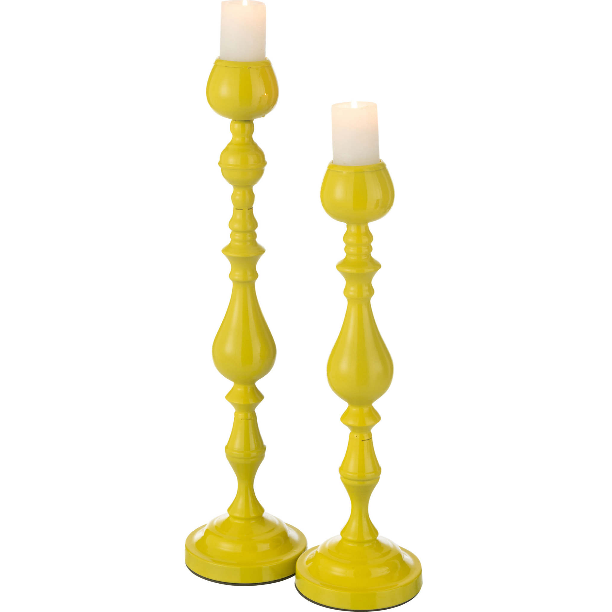 J-Line chandelier Monarchy - métal - jaune - large