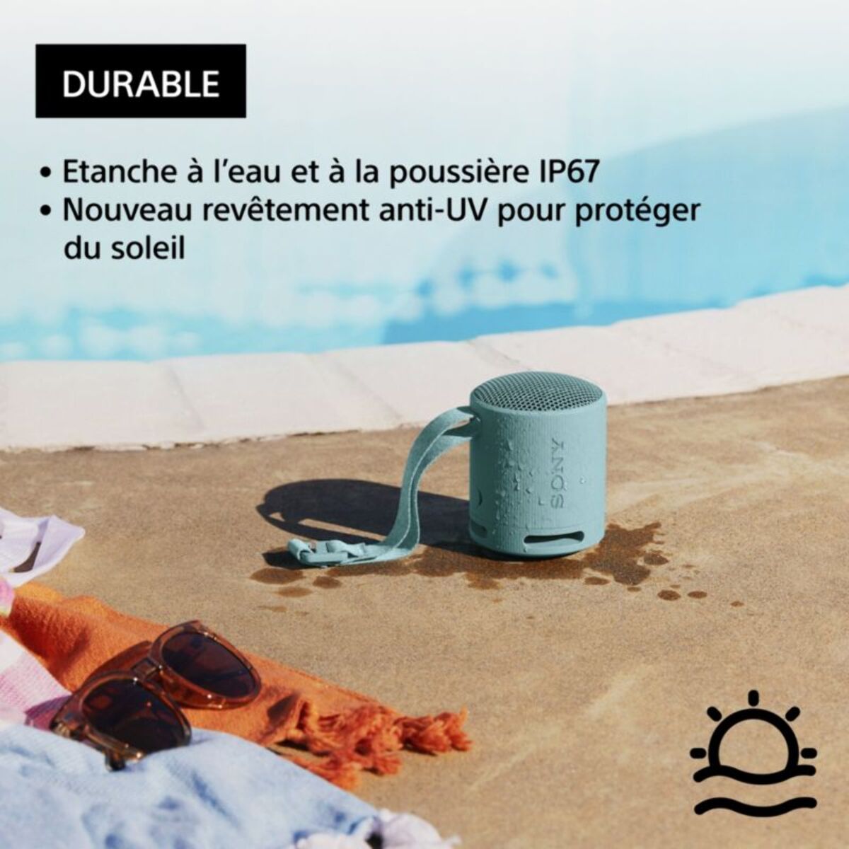 Enceinte portable SONY SRS-XB100 Bleu Mers du Sud