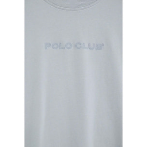 Maglietta azzurra, dal fit amplio con ricamo Polo Club